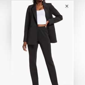 NWT Good American Shiny Scuba Blazer size M